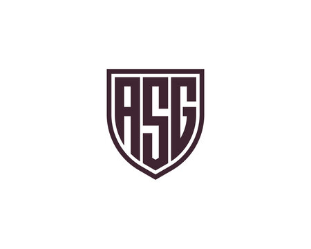 ASG Logo design vector template