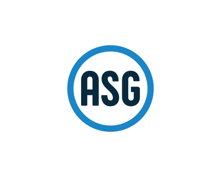 ASG Logo design vector template
