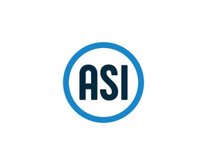 ASI logo design vector template