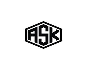 ASK logo design vector template