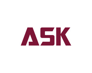 ASK logo design vector template
