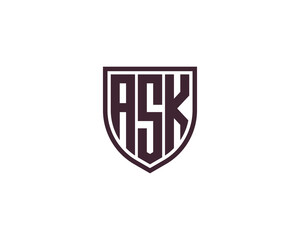 ASK logo design vector template