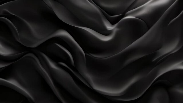 Black abstract wavy background., Waves of dynamic waveforms with effects, creating a visually rhythmic and harmonious composition