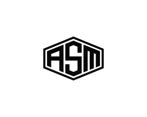 ASM logo design vector template