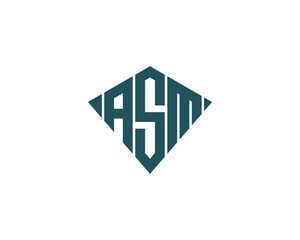ASM logo design vector template