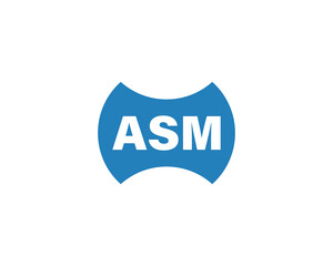 ASM logo design vector template