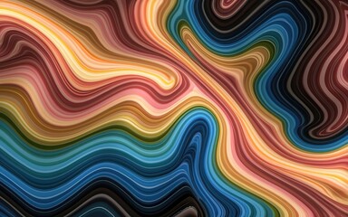 Fototapeta premium Abstract waves wallpaper colorful design, shapes and textures background