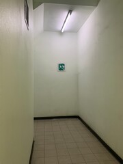 Emergency exist and walk way in  the office building