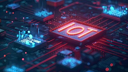 IoT, Internet of Thing technoloy with text