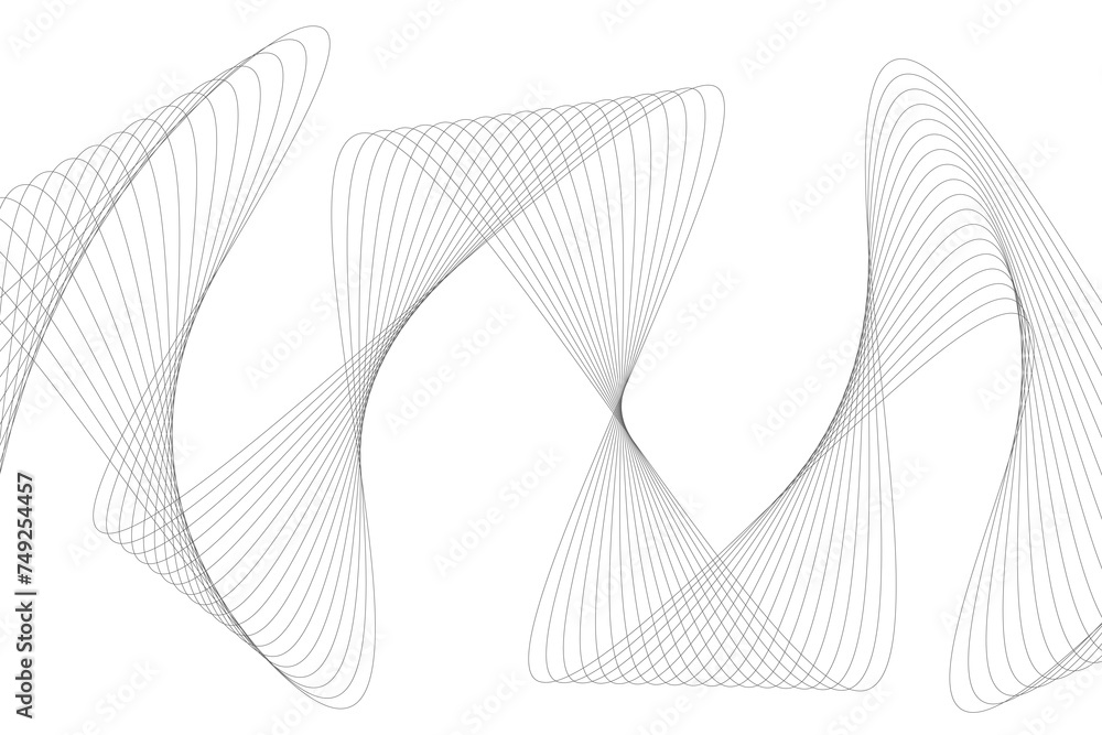 Poster abstract background with curved wavy lines. vector illustration for design