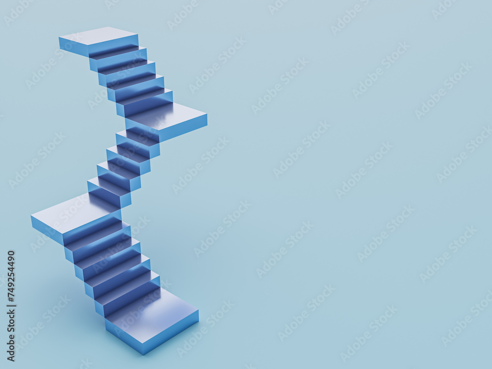 Poster abstract staircase. stairs with steps and empty background for design