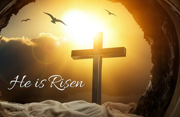 He is Risen Background - 749254420