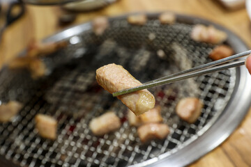 Korea bbq. pork shoulder butt. pork neck
