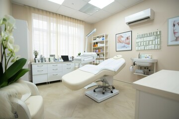 modern interior of a cosmetology room	
