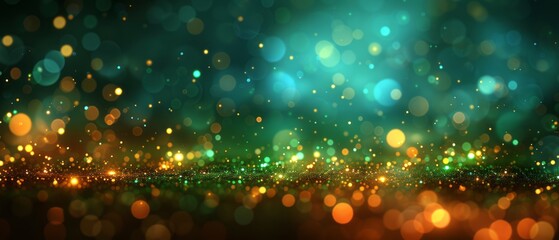 Blurry Green and Yellow Background