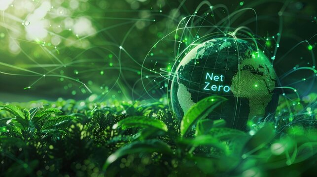 Net Zero technology with text