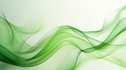 abstract green wavy St Patrick's Day background.