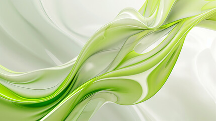 abstract green wavy St Patrick's Day background.