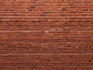 Red Brick wall background. Old Red stone blocks panoramic texture.