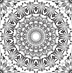 seamless geometric flower pattern