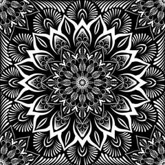 geometric flower seamless pattern