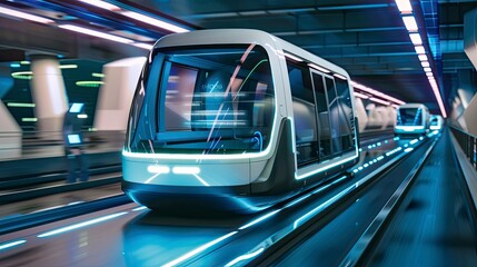 Obraz premium Smart mobility and logistic