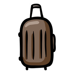 Vector Suitcase Doodle Icon