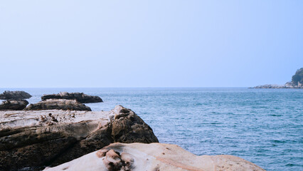 千畳敷海岸と海