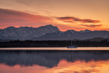 Bergblick vom Starnberger See