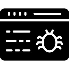 Malware Vector Glyph Icon