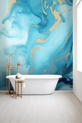Azure marble pattern that has the outlines of marble, in the style of luxurious, poured 