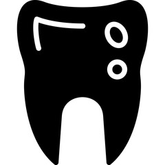Caries Vector Glyph Icon