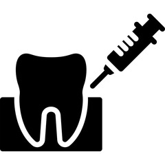 Anesthesia Vector Glyph Icon