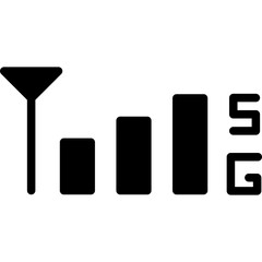 5G-13 Vector Glyph Icon
