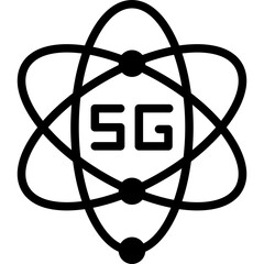 5G-45 Vector Glyph Icon