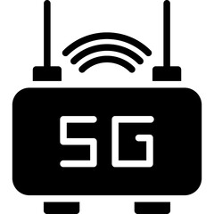 5G-6 Vector Glyph Icon