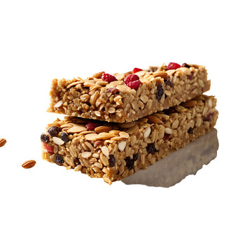 Granola Bar image isolated on a transparent background PNG photo