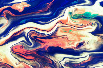 Paint pigment mix background. Abstract swirl shapes backdrop. Fire design background. Lava pattern. Black swirl texture. Artistic shape fluid flow. Magic ink marble backdrop. Marbling effect.