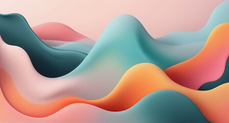 abstract colorful waves background