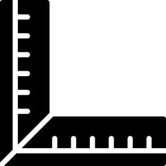 Ruler Vector Glyph Icon