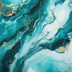 Cyan marble pattern that has the outlines of marble, in the style of luxurious, poured 