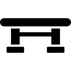 Obraz premium Dining Table Vector Glyph Icon