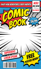 comic book cartoon magazine cover background © anggi wibisono