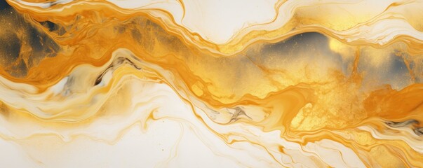 Gold marble pattern that has the outlines of marble, in the style of luxurious, poured  - obrazy, fototapety, plakaty