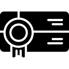 Gift Card Vector Glyph Icon