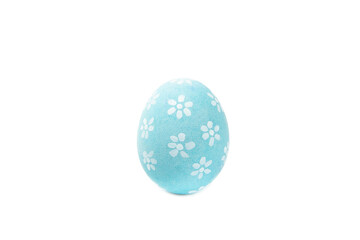 Easter eggs isolated on a white background. Handmade colorful Easter eggs. Easter celebration concept.