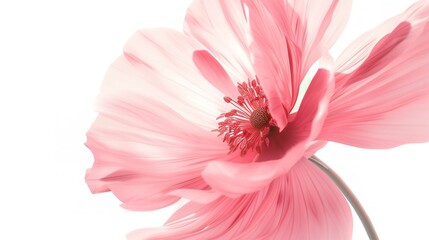 abstract pink flower illustration isolated