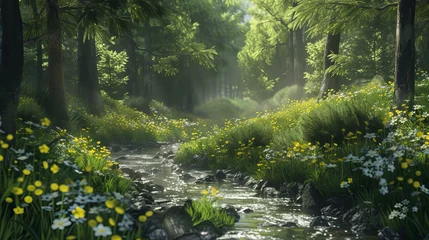 Türaufkleber spring in the forest © Lemar