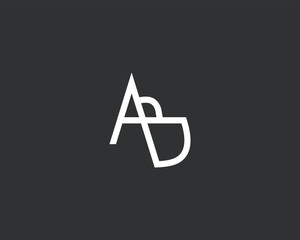 creative letter AB logo design vector