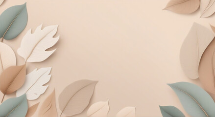 paper with flowers and leaves